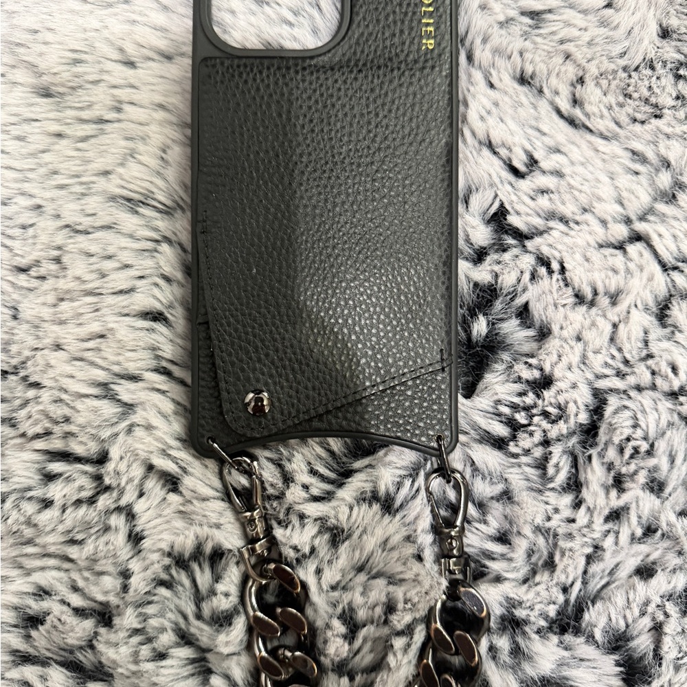 Bandolier Black Phone Case with Chain